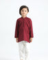 Maroon Cotton Kurta Trouser