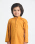 Mustard Cotton Kurta Trouser
