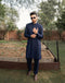 Navy Blue - Kurta Trouser - 2PC