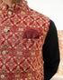 Red Embroided Waistcoat