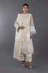 Stitched Organza Embroidered Shirt + Culotte+ Dupatta