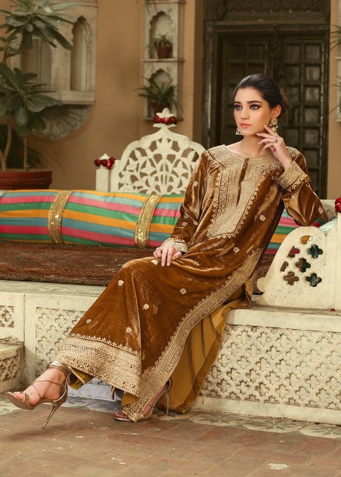 Mustard Korean Raw Silk