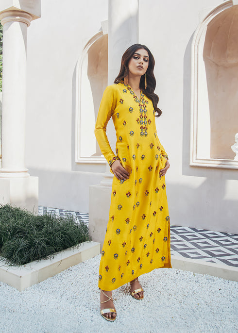 Mustard Yellow Long Shirt