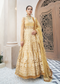 Gold Anarkali Flared Gown