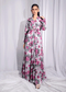 Floral Flared Gown
