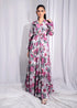 Floral Flared Gown