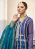 Front Open Blue Shirt with Sharara