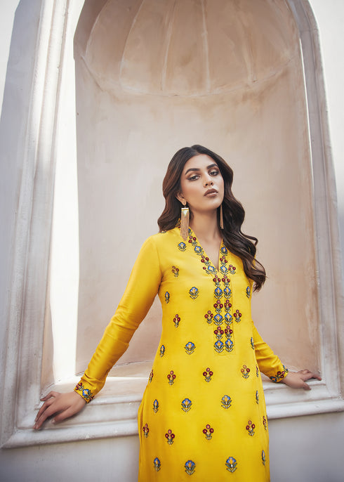 Mustard Yellow Long Shirt