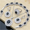 Black Zircon White Jewellery Set, Bracelet, Earrings, Ring, Necklace