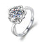 925 Sterling Silver 1 CT Round Solitaire Cubic Zirconia Engagement Ring