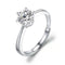 925 Sterling Silver 1 CT Round Solitaire Cubic Zirconia Engagement Ring