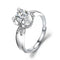 925 Sterling Silver 1 CT Round Solitaire Cubic Zirconia Engagement Ring