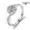 925 Sterling Silver 1 CT Round Solitaire Cubic Zirconia Engagement Ring