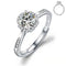 925 Sterling Silver 1 CT Round Solitaire Cubic Zirconia Engagement Ring