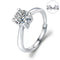 925 Sterling Silver 1 CT Round Solitaire Cubic Zirconia Engagement Ring