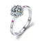 925 Sterling Silver 1 CT Round Solitaire Cubic Engagement Ring