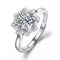 925 Sterling Silver 1 CT Round Solitaire Cubic Zirconia Engagement Ring