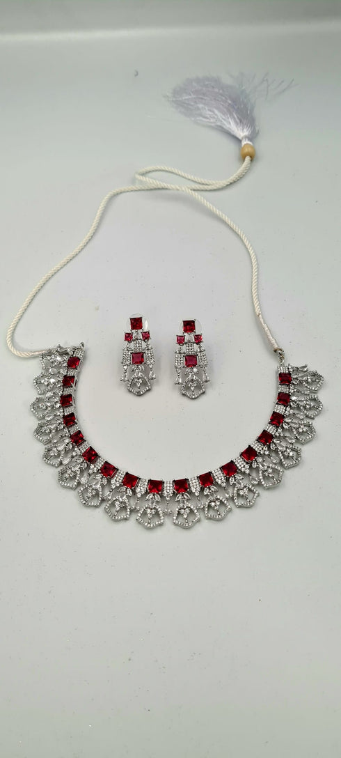 Kundan Necklace Set With Earrings, Indian/Pakistani Jewellery Set.