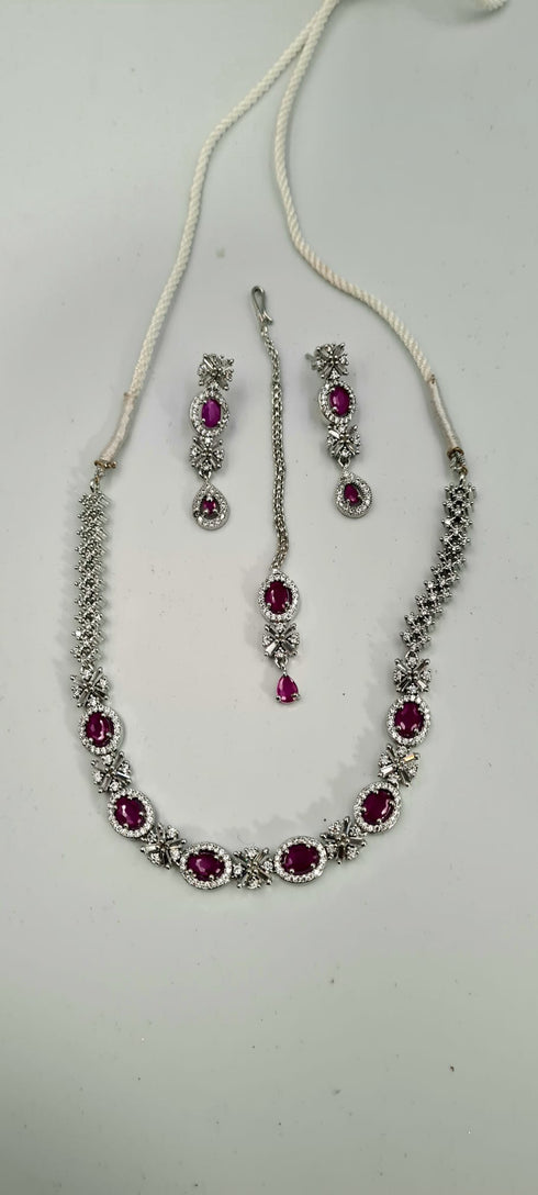 Gold Plated Kundan Necklace Set Indian/ Pakistani Jewellery.