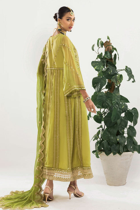 Stitched by Women Dresses | JAHANARA CHIFFON STITCHED KALIDAR FROCK)