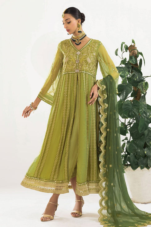 Stitched by Women Dresses | JAHANARA CHIFFON STITCHED KALIDAR FROCK)