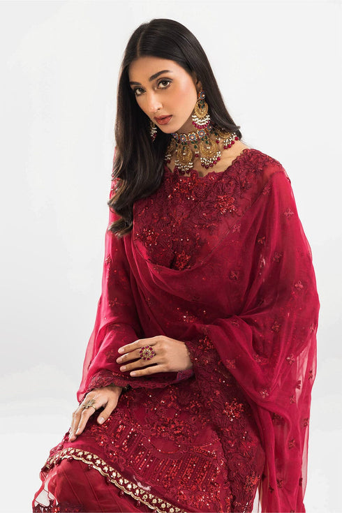 Stitched by Women Dresses | Trouser Shirt (3 PIECE CHIFFON STITCHED)