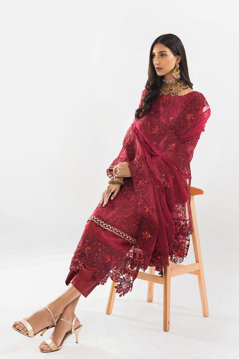 Stitched by Women Dresses | Trouser Shirt (3 PIECE CHIFFON STITCHED)