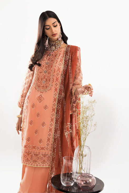Stitched by Women Dresses | ZEBUNNISA (3 PIECE CHIFFON STITCHED)